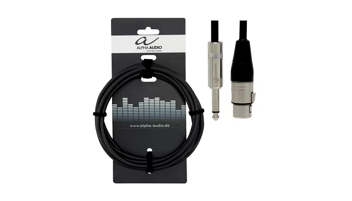 Микрофонный кабель Jack 6,3mm-XLRf ALPHA AUDIO Pro Line 190.570 1.5m