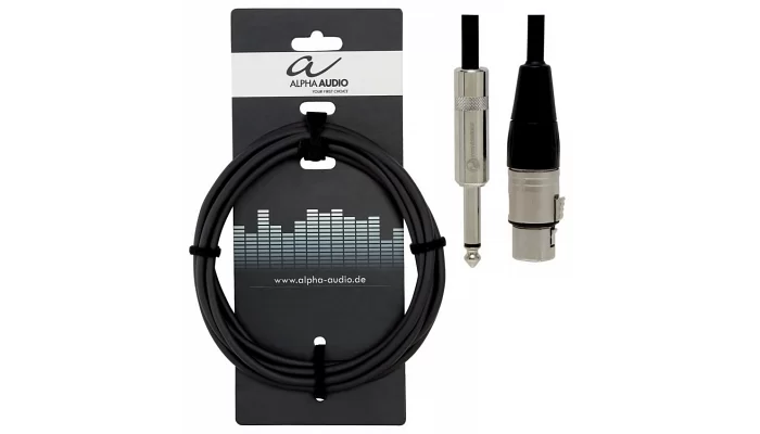 Микрофонный кабель Jack 6,3mm-XLRf ALPHA AUDIO Pro Line 190.575 1.5m