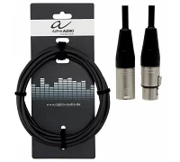 Мікрофонний кабель XLRm-XLRf ALPHA AUDIO Pro Line 190.665 9m