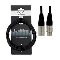 Микрофонный кабель XLRm-XLRf ALPHA AUDIO 190.655 3m