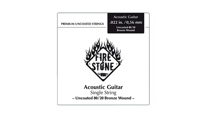 Струна для акустичної гітари Fire&Stone 80/20 Bronze Single String .047