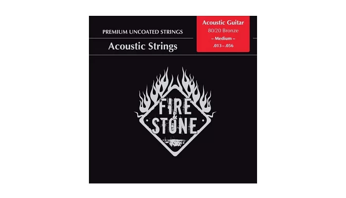 Струны для акустической гитары Fire&Stone 80/20 Bronze Medium