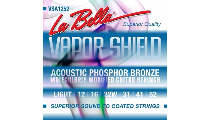 Струны для акустической гитары La Bella VSA1252 Light Tension 12-52