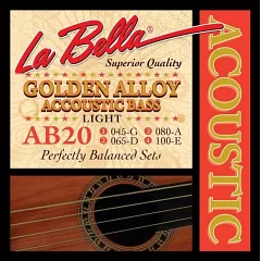 Струны для акустической бас-гитары La Bella AB20 45-100