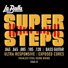 Струны для бас-гитары La Bella SS45-B Super Steps, 5-String Standard 45-128