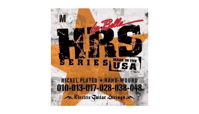 Струны для электрогитары La Bella HRS-M Nickel-Plated Round Wound – Medium 10-48