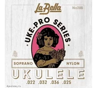 Струны для укулеле сопрано La Bella 200 Uke-Pro