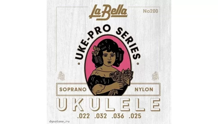Струны для укулеле сопрано La Bella 200 Uke-Pro