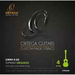 Струни для укулеле сопрано Ortega UWNY-4-SO