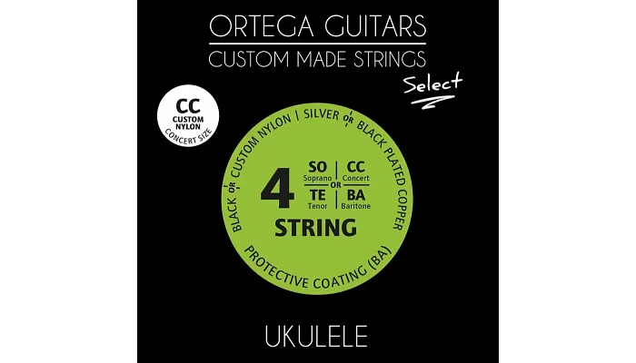 Струни для укулеле концерт Ortega UKS-CC, фото № 1