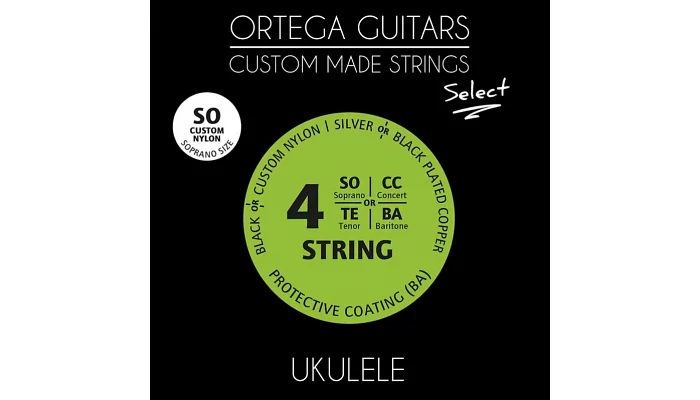Струни для укулеле сопрано Ortega UKS-SO, фото № 1