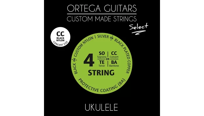 Струны для укулеле концерт Ortega UKSBK-CC, фото № 1