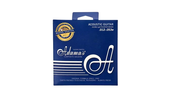 Струни для акустичної гітари Ovation Adamas Nuova Coated 1818NU Super-Light
