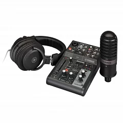 Комплект для звукозаписи YAMAHA AG03MK2 LSPK Live Streaming Pack (Black)