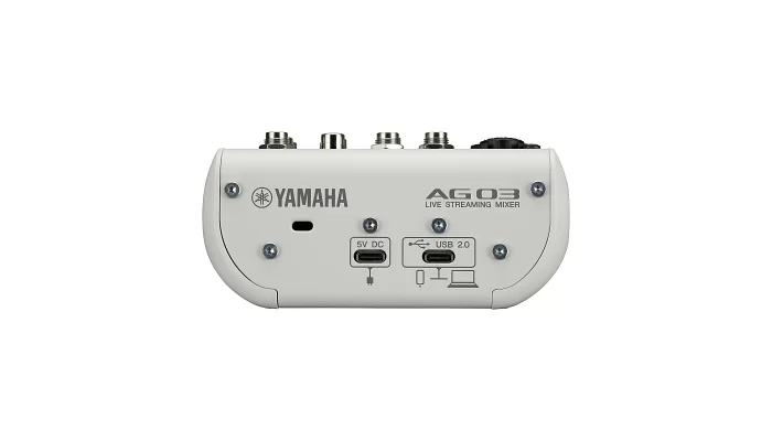 Комплект звукозапису YAMAHA AG03MK2 LSPK Live Streaming Pack (White), фото № 4
