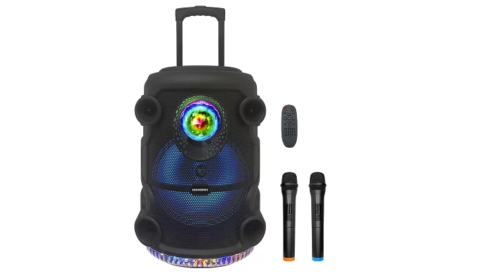 Автономна акустична система TMG SM1210 (2MIC+USB+MP3+FM+BT), фото № 1