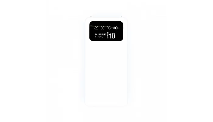 Внешний аккумулятор с фонариком, повербанк Power Bank Linkage LKP26 (10000mAH), White, фото № 1