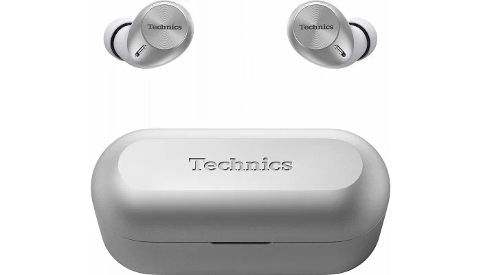 Бездротові вакуумні навушники Technics EAH-AZ40G-S TWS JustMyVoice™ IPX4 Silver, фото № 4