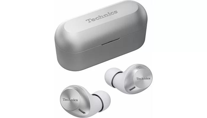 Бездротові вакуумні навушники Technics EAH-AZ40G-S TWS JustMyVoice™ IPX4 Silver, фото № 5