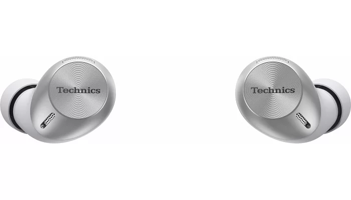 Бездротові вакуумні навушники Technics EAH-AZ40G-S TWS JustMyVoice™ IPX4 Silver, фото № 8