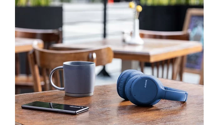 Бездротові навушники Sony WH-CH710N Over-ear ANC Wireless Mic Blue, фото № 4