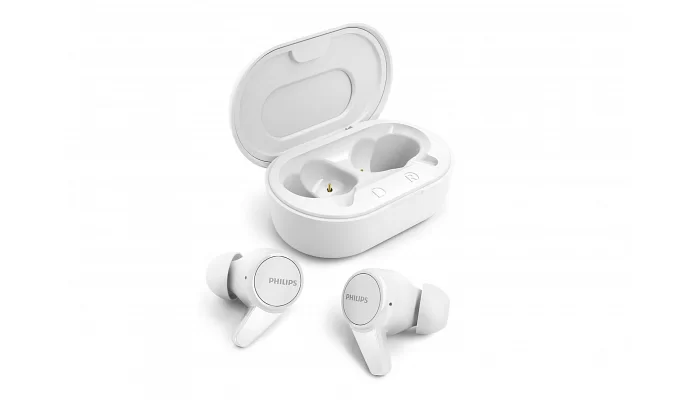 Бездротові вакуумні навушники Philips TAT1207 True Wireless IPX4 White, фото № 4