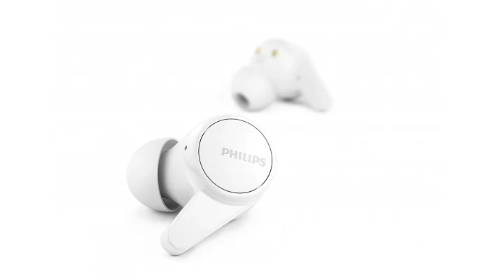 Бездротові вакуумні навушники Philips TAT1207 True Wireless IPX4 White, фото № 5