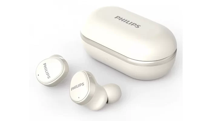 Бездротові вакуумні навушники Philips TAT4556 TWS ANC IPX4 Touch control White, фото № 1