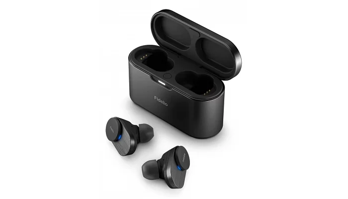 Бездротові вакуумні навушники Philips Fidelio T1 TWS ANC Pro+ Hi-Res IPX4 Black, фото № 1