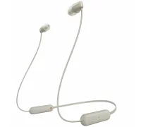 Бездротові вакуумні навушники Sony WI-C100 In-ear IPX4 Wireless Biege
