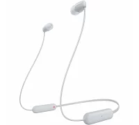 Бездротові вакуумні навушники Sony WI-C100 In-ear IPX4 Wireless White