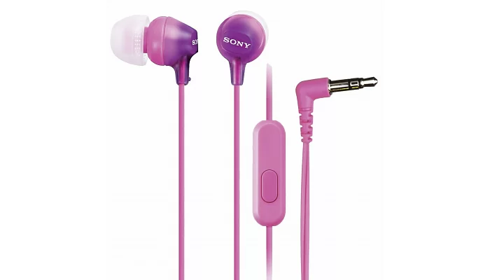 Вакуумні навушники Sony MDR-EX15AP In-ear Mic Purple, фото № 3