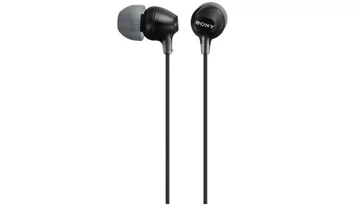 Вакуумні навушники Sony MDR-EX15LP In-ear Black, фото № 2