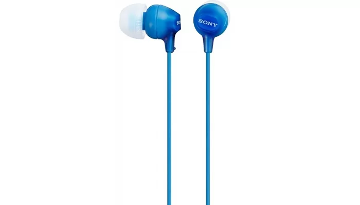 Вакуумні навушники Sony MDR-EX15LP In-ear Blue, фото № 2