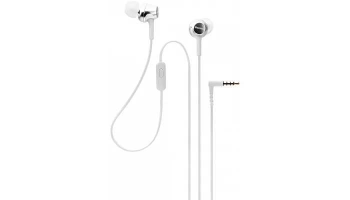 Вакуумні навушники Sony MDR-EX255AP In-ear Mic White, фото № 5