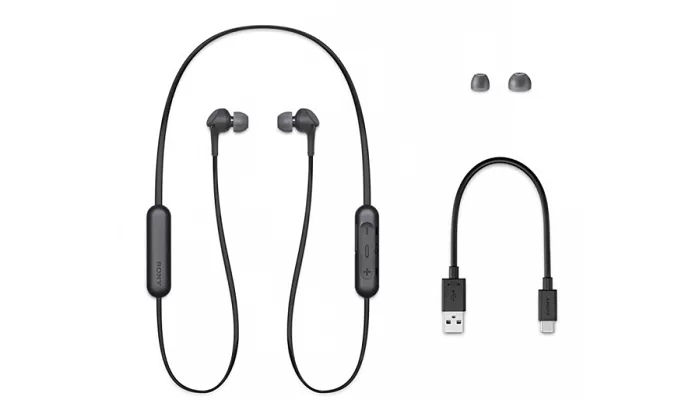 Беспроводные вакуумные наушники Sony WI-XB400 In-ear Wireless Mic Black, фото № 3