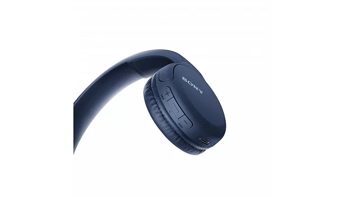 Беспроводные наушники Sony WH-CH510 On-ear Wireless Mic Blue, фото № 6
