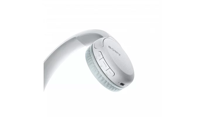 Беспроводные наушники Sony WH-CH510 On-ear Wireless Mic White, фото № 6