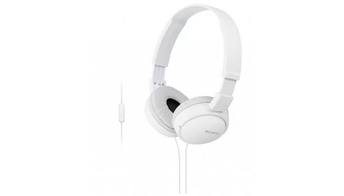 Накладні навушники Sony MDR-ZX110AP On-ear Mic White, фото № 3