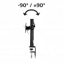Настільне кріплення для монітора HAMA Arm 2 25-66 cm (10