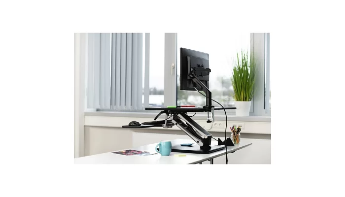 Кріплення настільне для монітора HAMA Arm 44-91 cm (17.6"-36") GS black, фото № 5