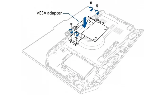Кріплення для ТВ ASUS VESA ADAPTER/A5200WFA//BK/1PCS(A5 SERIES), фото № 2