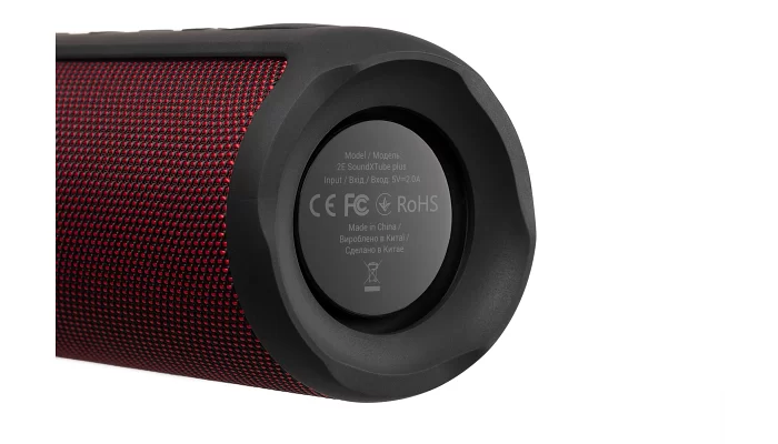 Портативна акустична система 2E SoundXTube Plus TWS, MP3, Wireless, Waterproof Red, фото № 6