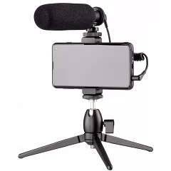 Мікрофон із триподом для мобільних пристроїв 2E MM011 Vlog KIT, 3.5mm