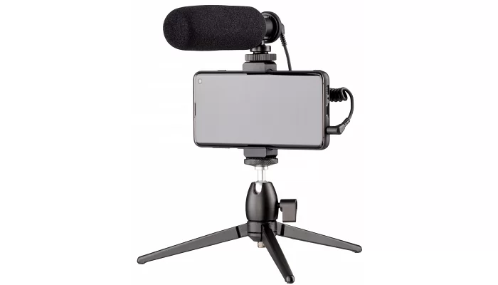 Микрофон с триподом для мобильных устройств 2E MM011 Vlog KIT, 3.5mm, фото № 1