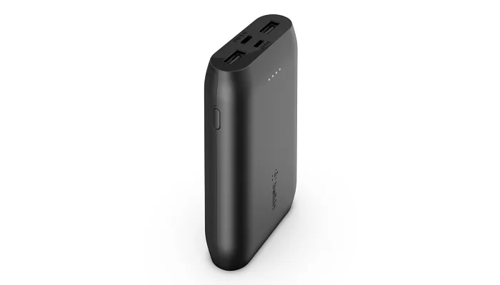 Портативное зарядное устройство Belkin 10000mAh, 15W Dual USB-A, USB-C, black, фото № 4
