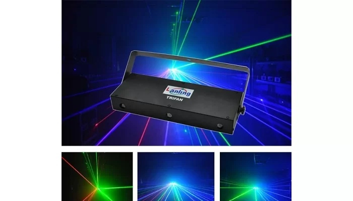 Лазер графический LanLing LSX3300RGB 300mW RGB Trifan Multi-Effect, фото № 1