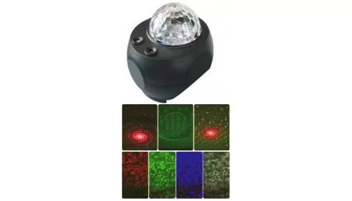 Светодиодный LED прибор с лазером LanLing LDQ-M2-B Mini Stage Light