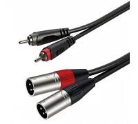 Готовый аудиокабель Roxtone RACC190L1, 2х1x0.14 кв. мм, вн. диаметр 4x8 мм, 1 м