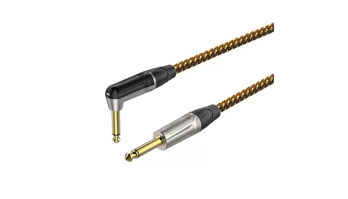 Готовый инструментальный кабель Roxtone TGJJ310L1, 1x0.22 кв.мм, вн.диаметр 6,5 мм, 1 м